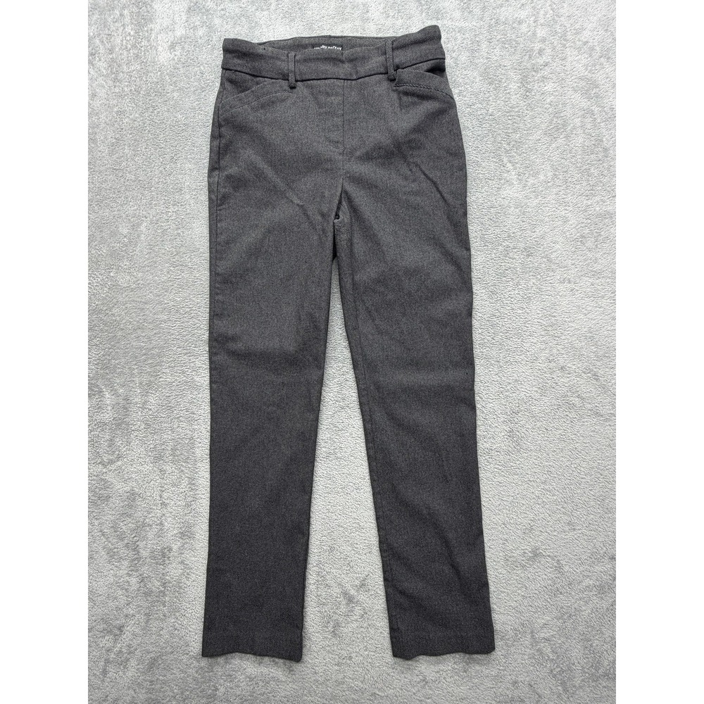 Hilary Radley Pants Womens Small Gray Twill Pull On Straight Leg Dress Work